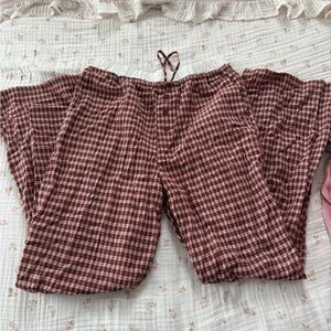 Red and White Checkered Pants
